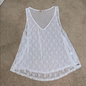 Sheer Lace Flowy Tank